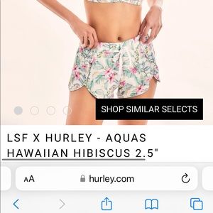 Love Shack Fancy x Hurley Floral Boardshort Size S - brand new - never worn